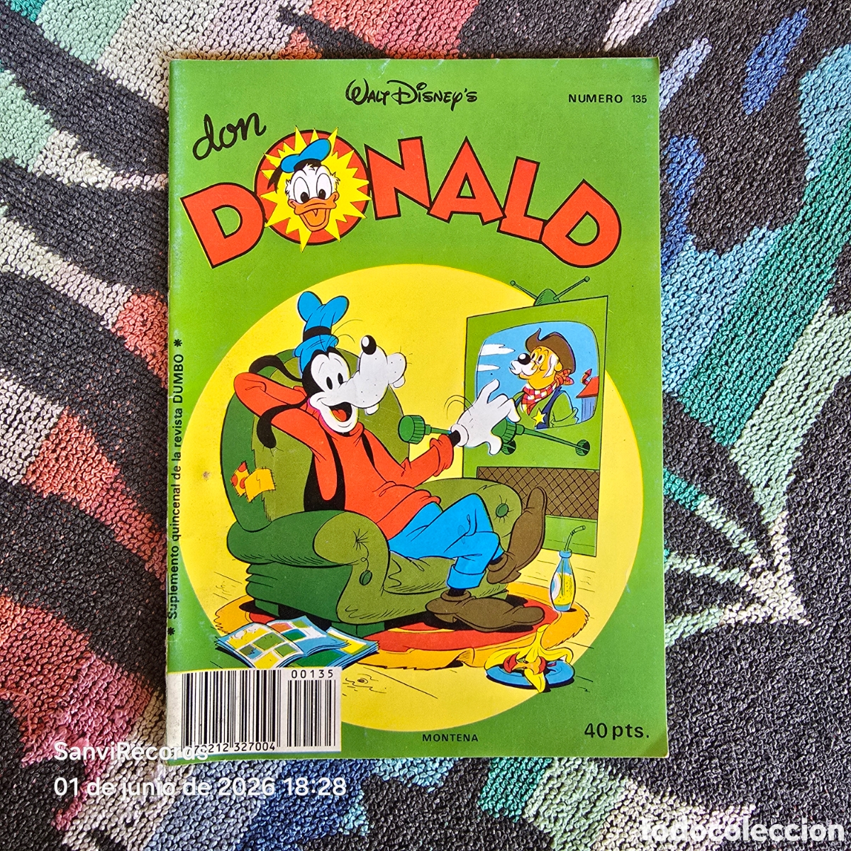 Tebeos: WALT DISNEY, DON DONALD 135 (MONTENA)