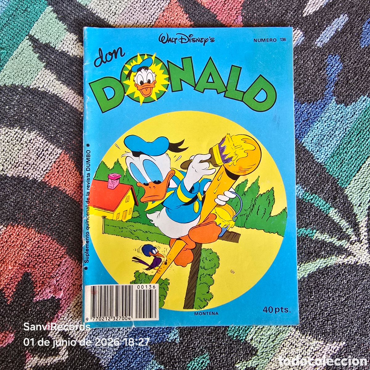Tebeos: WALT DISNEY, DON DONALD 136 (MONTENA)