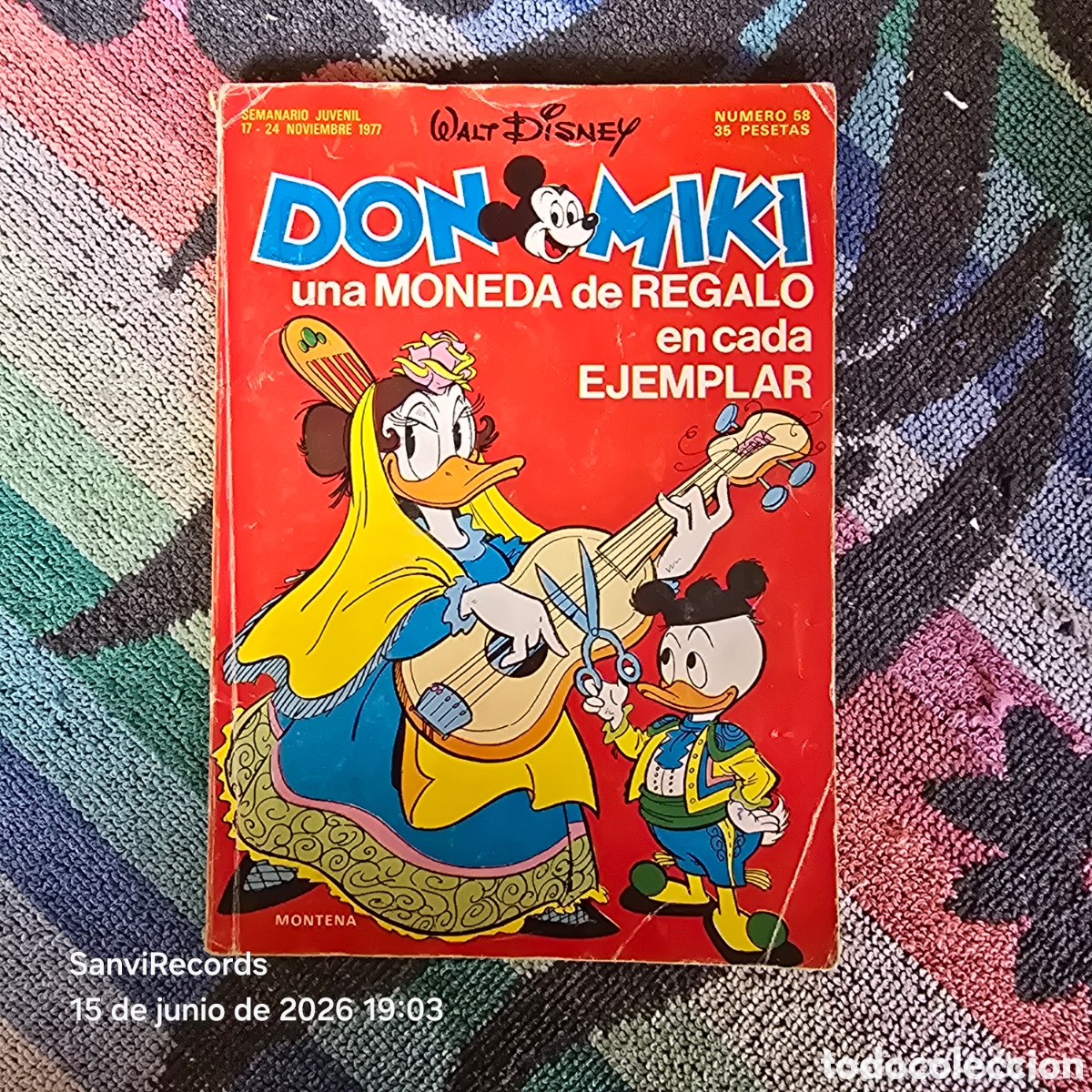 Tebeos: WALT DISNEY, DON MIKI 58 (MONTENA)