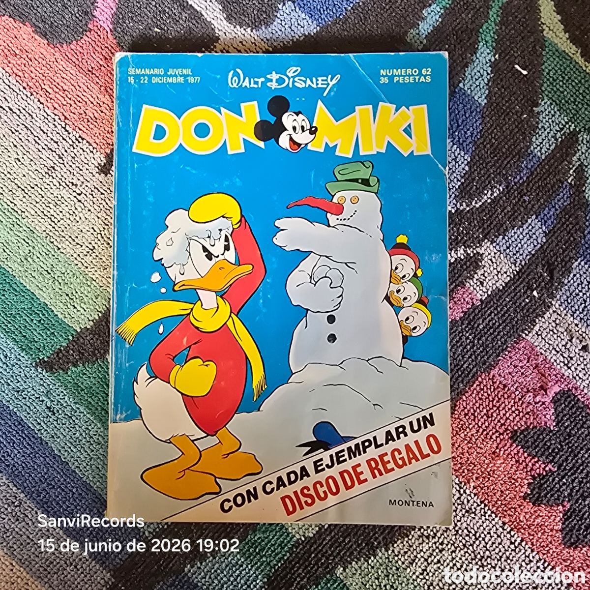 Tebeos: WALT DISNEY, DON MIKI 62 (MONTENA)