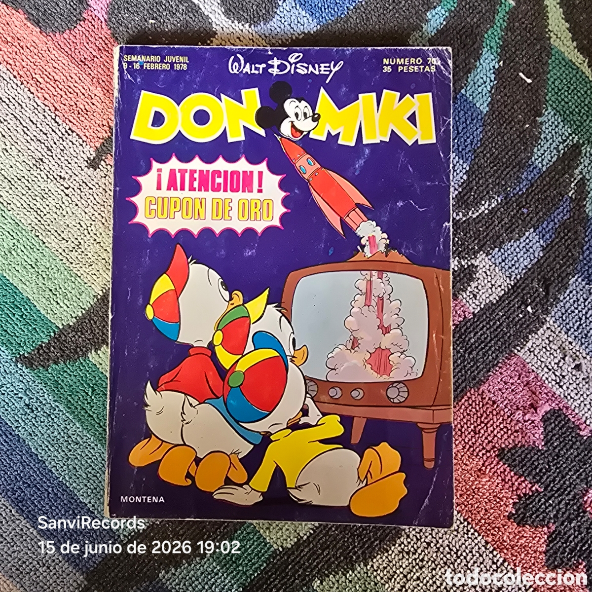 Tebeos: WALT DISNEY, DON MIKI 70 (MONTENA)
