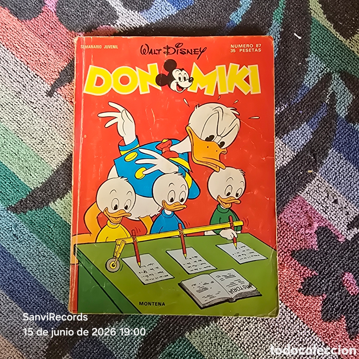 Tebeos: WALT DISNEY, DON MIKI 87 (MONTENA)