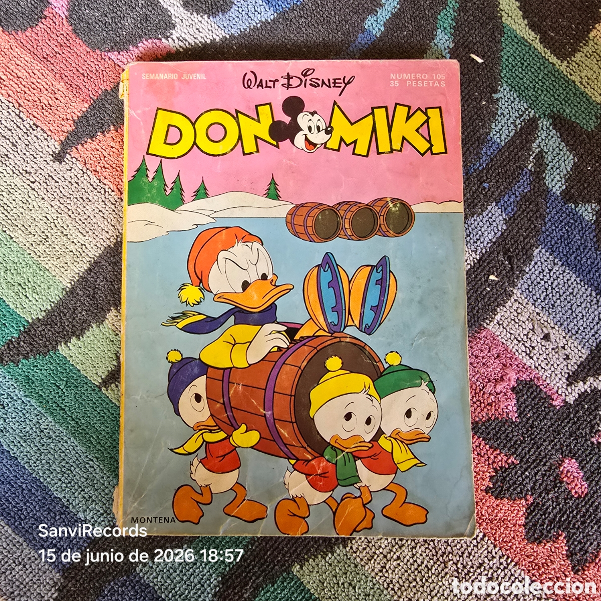 Tebeos: WALT DISNEY, DON MIKI 105 (MONTENA)