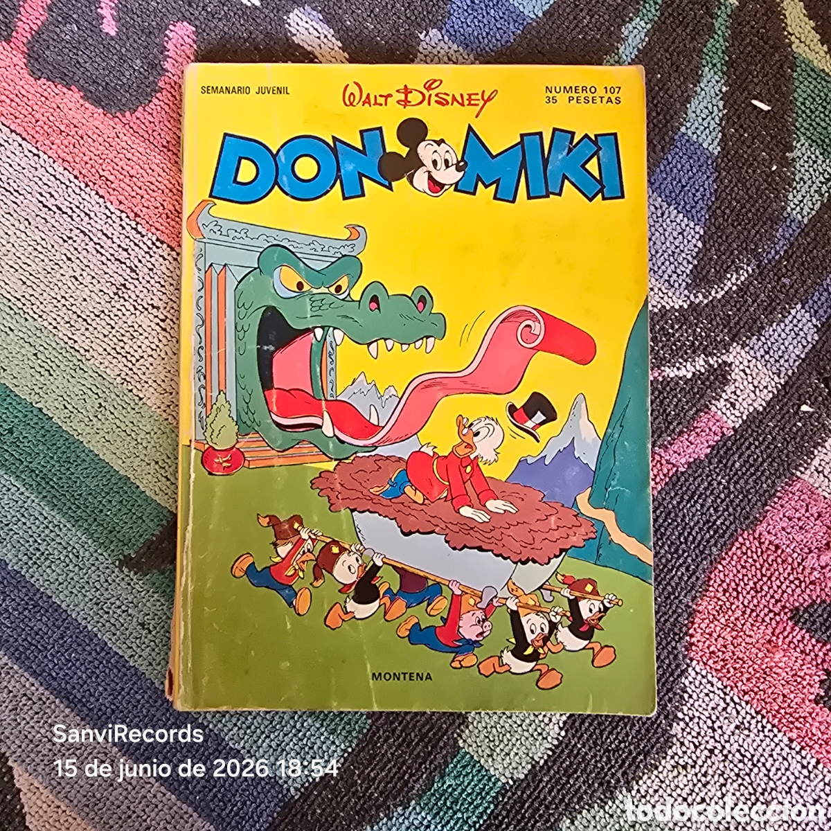 Tebeos: WALT DISNEY, DON MIKI 107 (MONTENA)