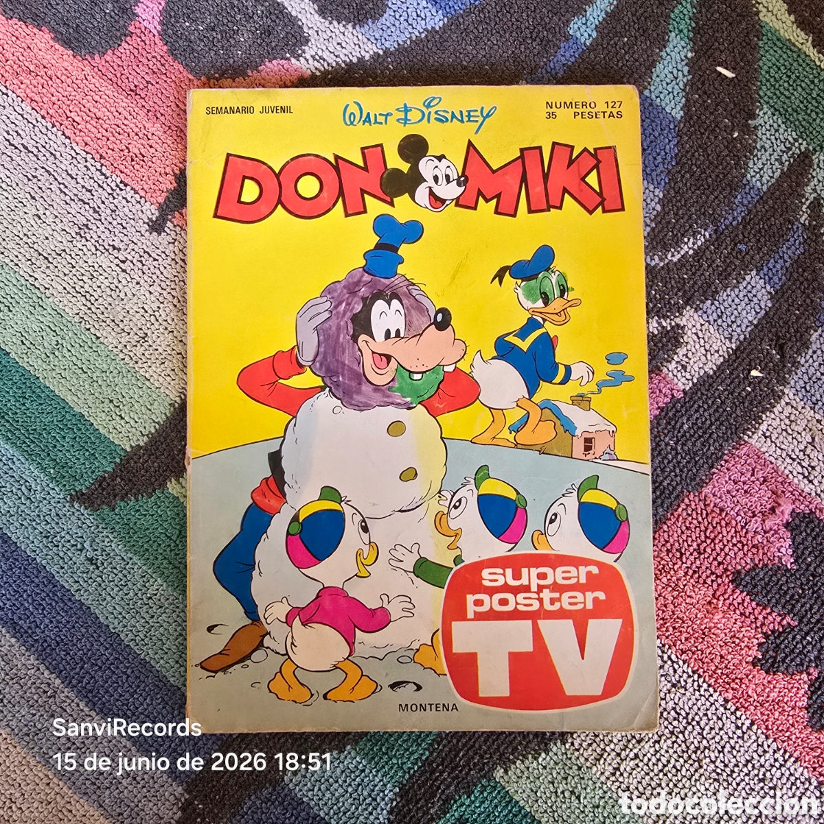 Tebeos: WALT DISNEY, DON MIKI 127 (MONTENA)
