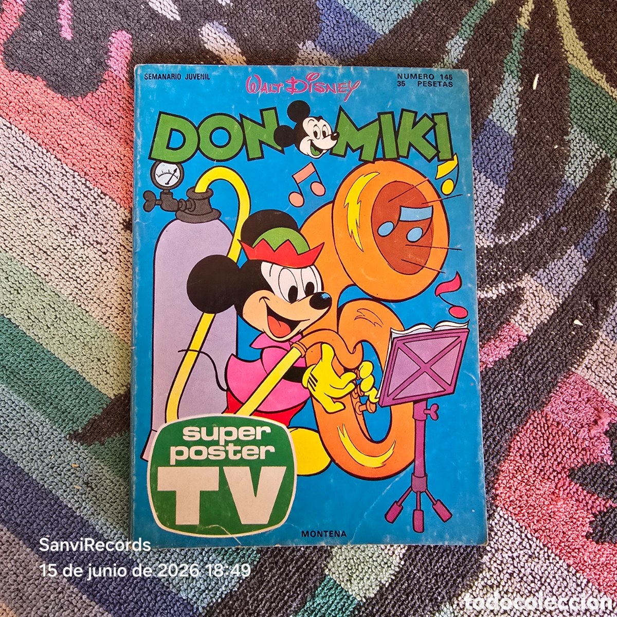 Tebeos: WALT DISNEY, DON MIKI 145 (MONTENA)