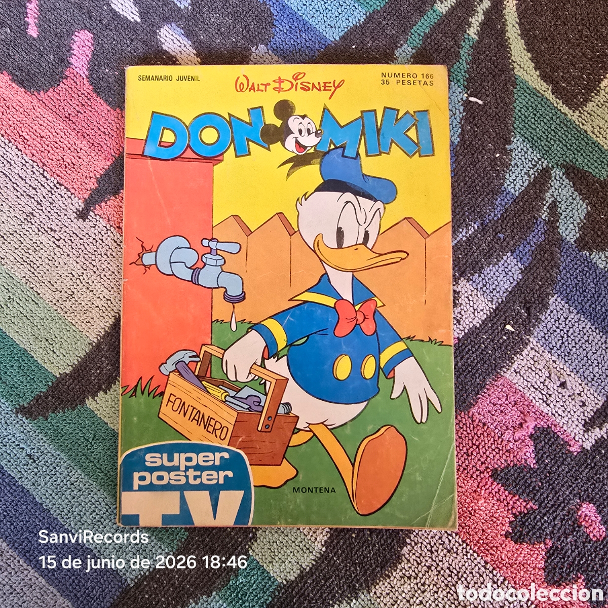 Tebeos: WALT DISNEY, DON MIKI 166 (MONTENA)