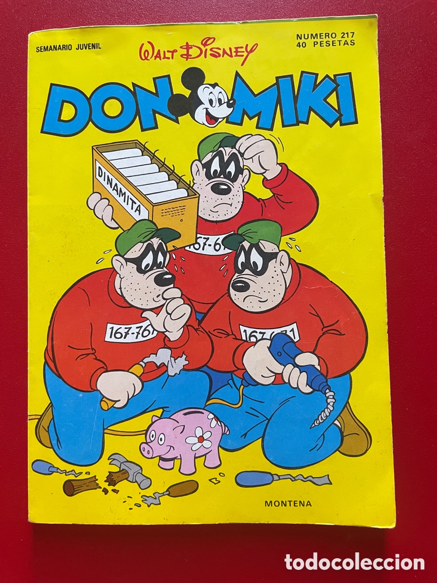 Tebeos: Don Miki. N&uacute;mero 217. Montena. Walt Disney, Productions.