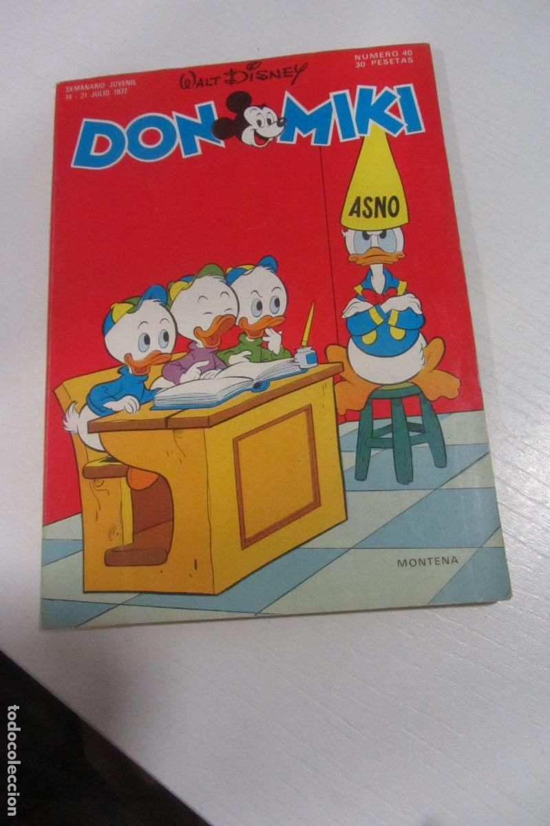 Livros de Banda Desenhada: DON MIKI. N&ordm; 40 WALT DISNEY MONTENA 1977 ARX275