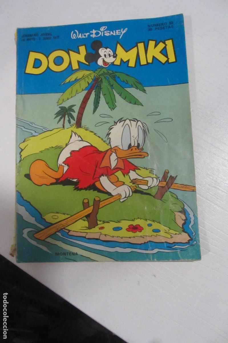 Tebeos: DON MIKI N&ordm; 33 WALT DISNEY EDITORIAL MONTENA 1976 ARX254