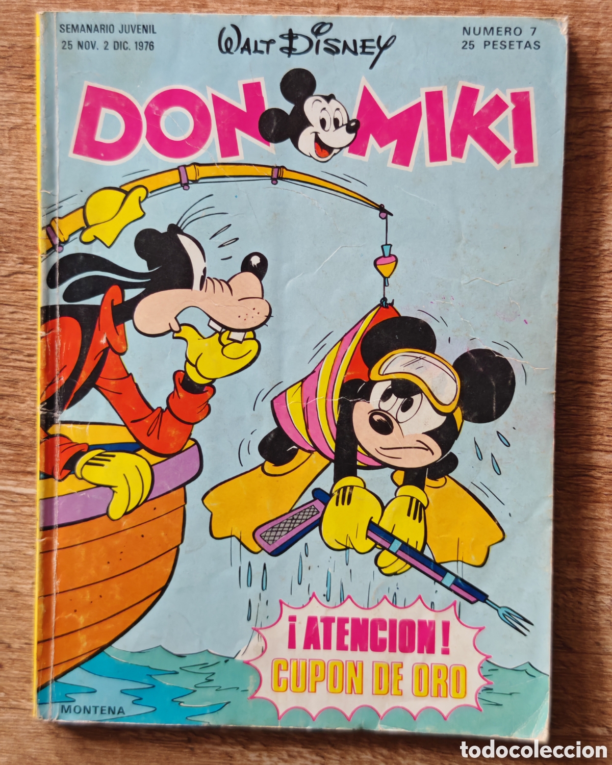 Tebeos: Don Miki n&deg;7 Ed. Montena 1976 Con cup&oacute;n