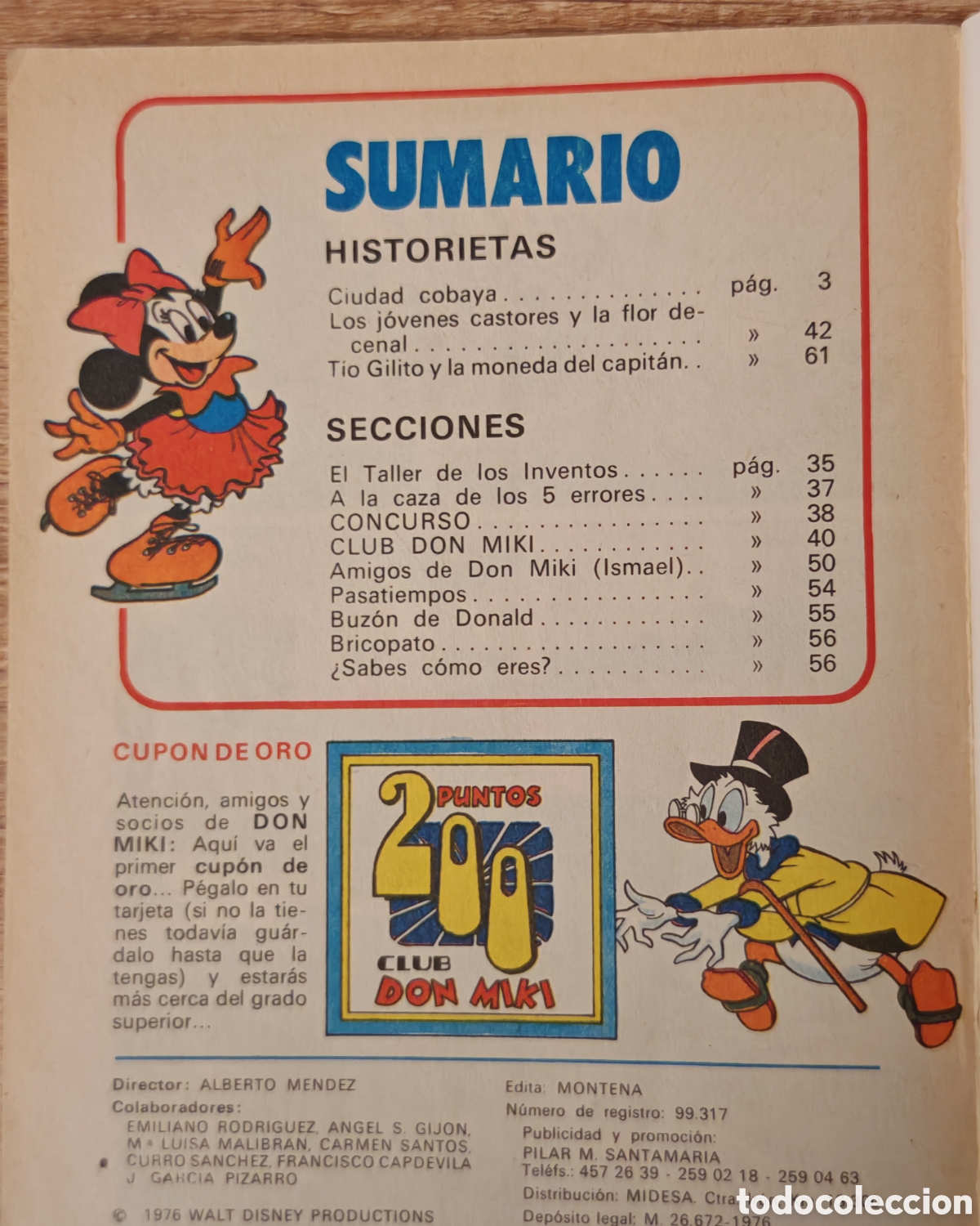 Tebeos: Don Miki n&deg; 7 Montena 1976 Con cup&oacute;n - Foto 3