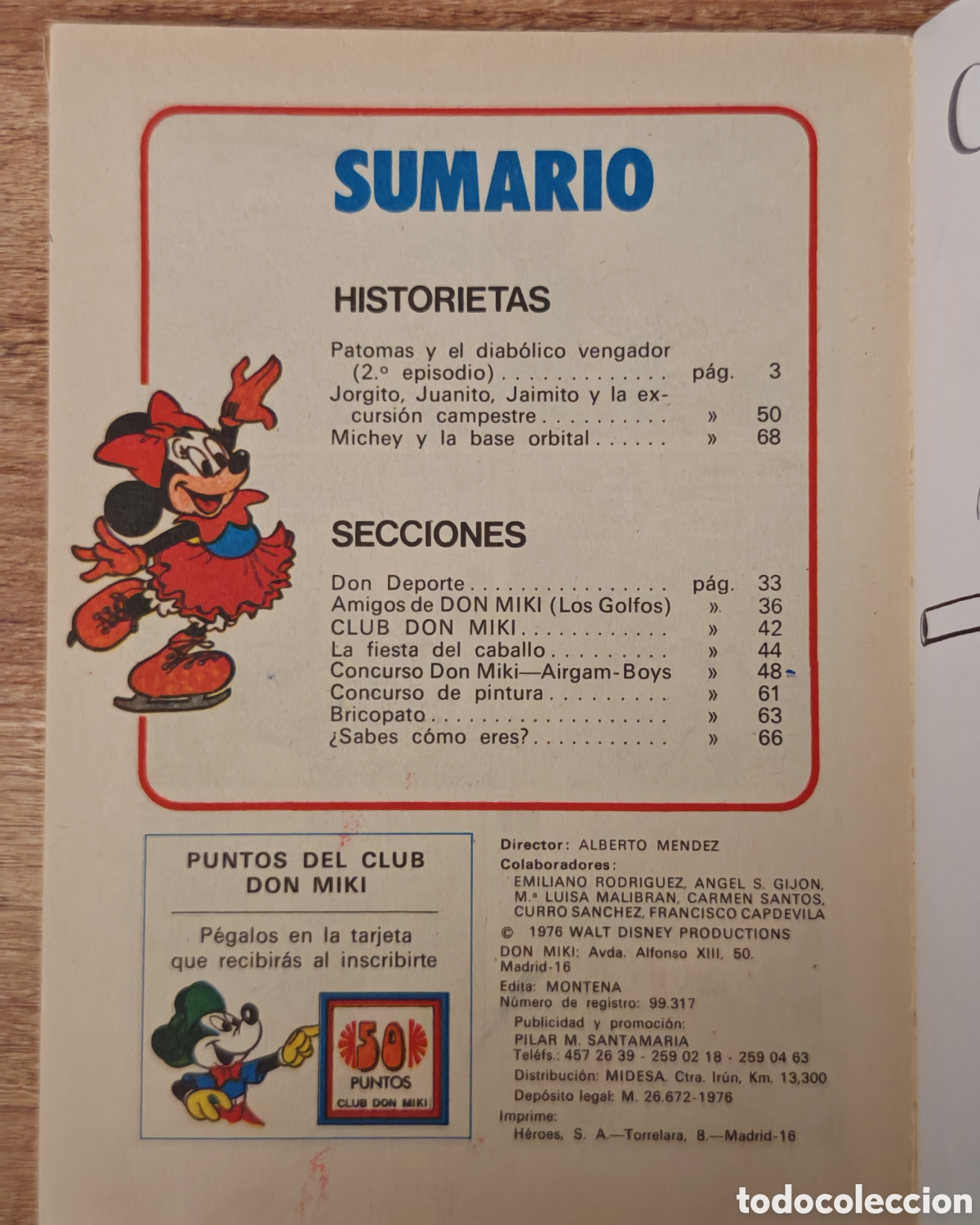 Tebeos: Don Miki n&deg; 11 Montena 1976 Con cup&oacute;n - Foto 2