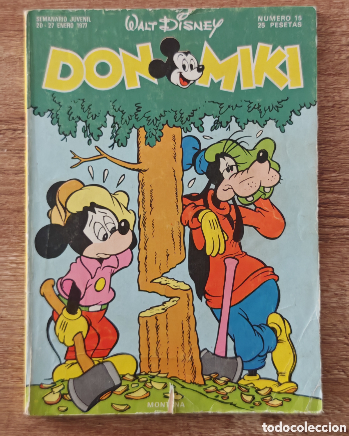 Tebeos: Don Miki n&deg; 15 Montena 1977 Con cup&oacute;n. L&aacute;piz y boli PASATIEMPO