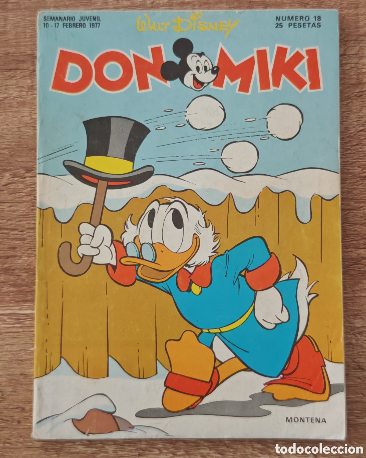 Tebeos: Don Miki n&deg; 18 Montena 1977 Con cup&oacute;n