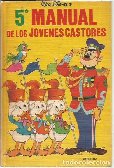 Tebeos: 5&ordm; MANUAL DE LOS JOVENES CASTORES WALT DISNEY MONTENA 1983