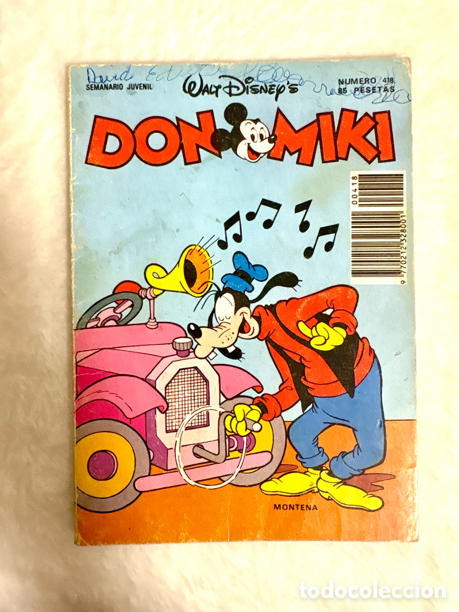Tebeos: DON MIKI. N&ordm; 418. WALT DISNEY. 1&ordf; EDICI&Oacute;N. 1976-1989. MONTENA. 85 PTS. C-39.