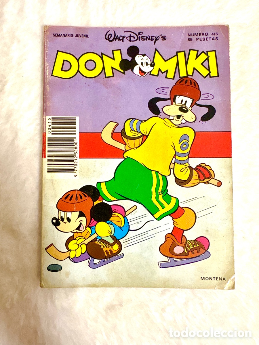 Tebeos: DON MIKI. N&ordm; 415 WALT DISNEY. 1&ordf; EDICI&Oacute;N. 1976-1989. MONTENA. 85 PTS. C-39.