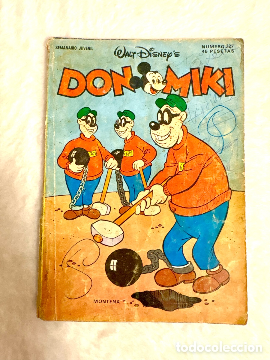 Tebeos: DON MIKI. N&ordm; 227 WALT DISNEY. 1&ordf; EDICI&Oacute;N. 1976-1989. MONTENA. 45 PTS. C-39.