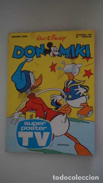 Tebeos: DON MIKI NUMERO 140, ( EDIBELSA, MONTENA, MONDIBERICA, MONDADORI, PRIMAVERA ).