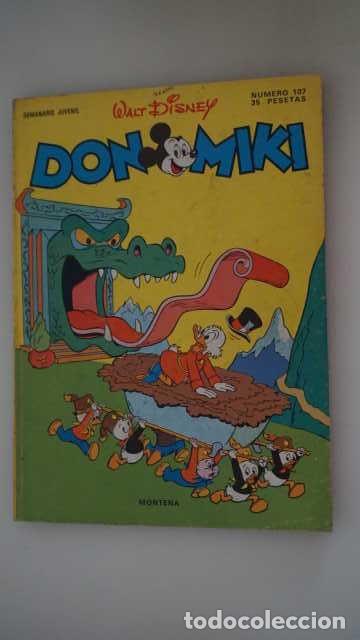 Tebeos: DON MIKI NUMERO 107, ( EDIBELSA, MONTENA, MONDIBERICA, MONDADORI, PRIMAVERA ).