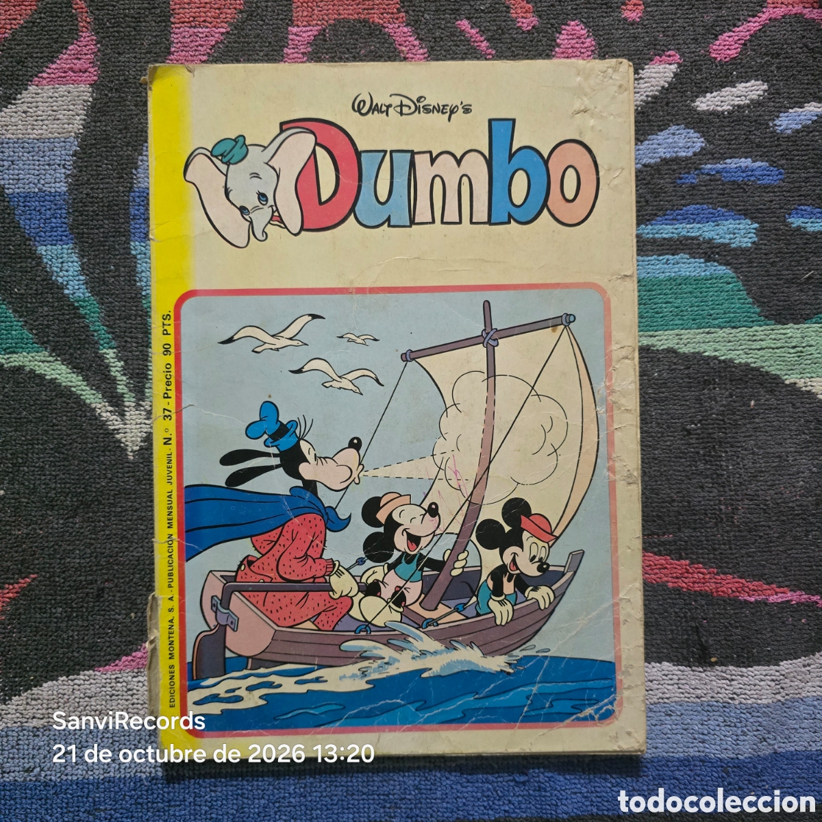 Tebeos: WALT DISNEY, DUMBO 37 (MONTENA)