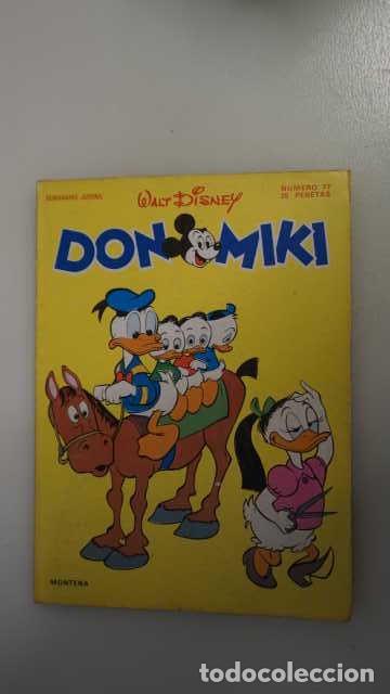 Tebeos: DON MIKI NUMERO 77, ( EDIBELSA, MONTENA, MONDIBERICA, MONDADORI, PRIMAVERA ).