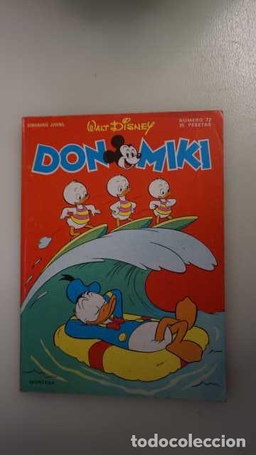 Tebeos: DON MIKI NUMERO 72, ( EDIBELSA, MONTENA, MONDIBERICA, MONDADORI, PRIMAVERA ).