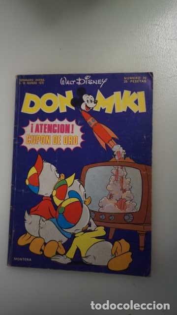 Tebeos: DON MIKI NUMERO 70, ( EDIBELSA, MONTENA, MONDIBERICA, MONDADORI, PRIMAVERA ).