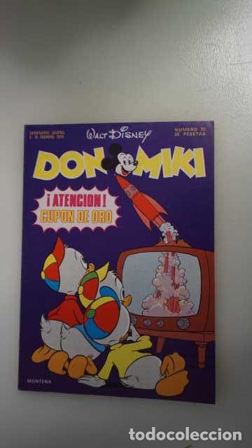 Tebeos: DON MIKI NUMERO 70, ( EDIBELSA, MONTENA, MONDIBERICA, MONDADORI, PRIMAVERA ).