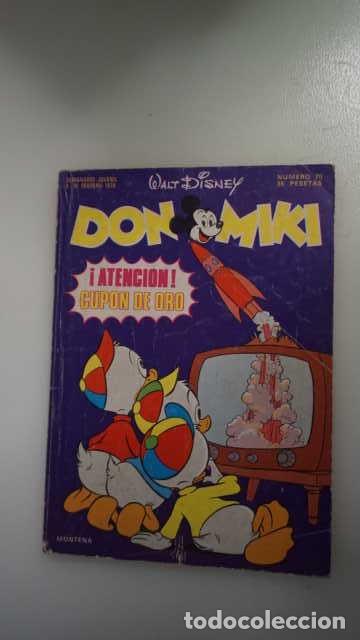 Tebeos: DON MIKI NUMERO 70, ( EDIBELSA, MONTENA, MONDIBERICA, MONDADORI, PRIMAVERA ).
