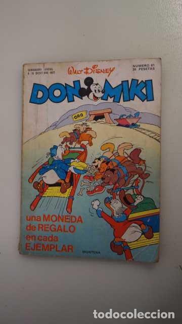 Tebeos: DON MIKI NUMERO 61, ( EDIBELSA, MONTENA, MONDIBERICA, MONDADORI, PRIMAVERA ).