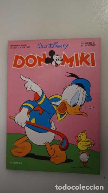 Tebeos: DON MIKI NUMERO 51, ( EDIBELSA, MONTENA, MONDIBERICA, MONDADORI, PRIMAVERA ).