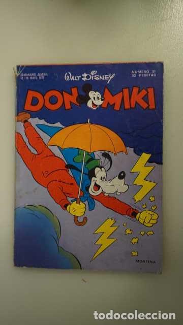 Tebeos: DON MIKI NUMERO 31, ( EDIBELSA, MONTENA, MONDIBERICA, MONDADORI, PRIMAVERA ).