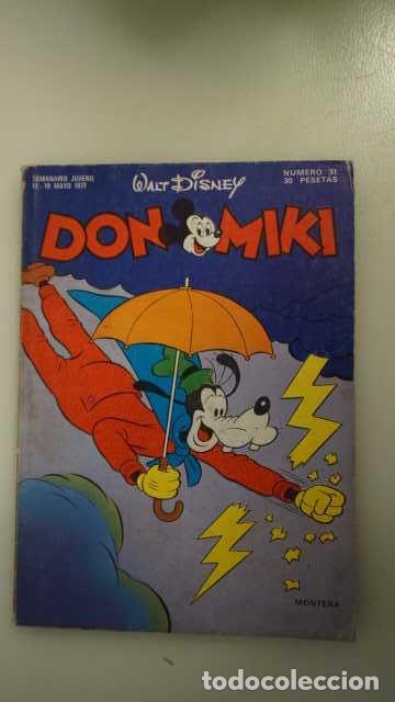 Tebeos: DON MIKI NUMERO 31, ( EDIBELSA, MONTENA, MONDIBERICA, MONDADORI, PRIMAVERA ).