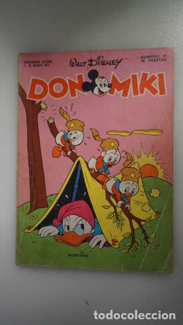 Tebeos: DON MIKI NUMERO 21, ( EDIBELSA, MONTENA, MONDIBERICA, MONDADORI, PRIMAVERA ).