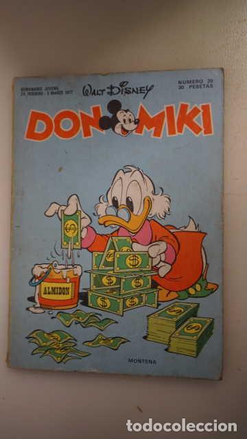 Tebeos: DON MIKI NUMERO 20, ( EDIBELSA, MONTENA, MONDIBERICA, MONDADORI, PRIMAVERA ).