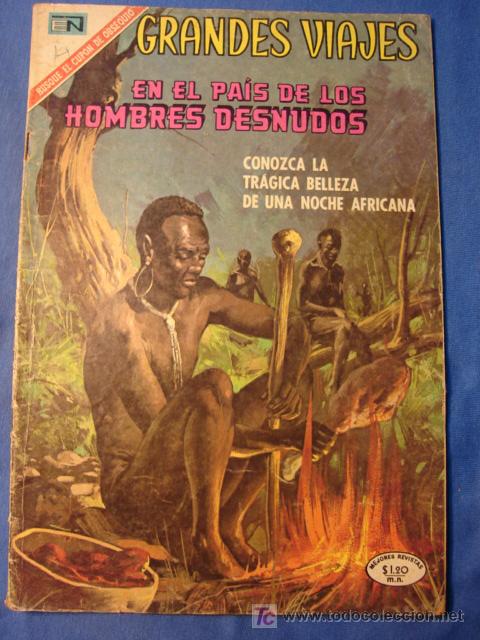 Tebeos: GRANDES VIAJES N&deg; 92 * EN EL PAIS DE LOS HOMBRES DESNUDOS *NOVARO  *