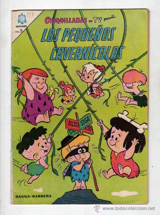 Tebeos: (M-7) LOS PEQUE&Ntilde;OS CAVERNICOLAS , A&Ntilde;O XIV NUM 189, NOVARO 1966 , SE&Ntilde;ALES DE USO