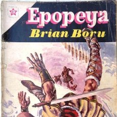 Livros de Banda Desenhada: EPOPEYA # 40 BRIAN BORU Y LA BANDERA DE IRLANDA NOVARO 1961 CON DETALLES. Lote 26082974