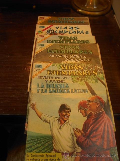 Tebeos: Vidas ejemplares. Ed. Novaro, 6 numeros: 285.295.272.287.290. y 388, 30 euros cada numero