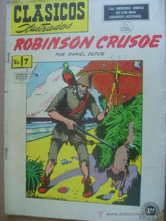 Comics: ROBINSON CRUSOE CLASICOS ILUSTRADOS # 7 DANIEL DEFOE LA PRENSA MEXICO 1952