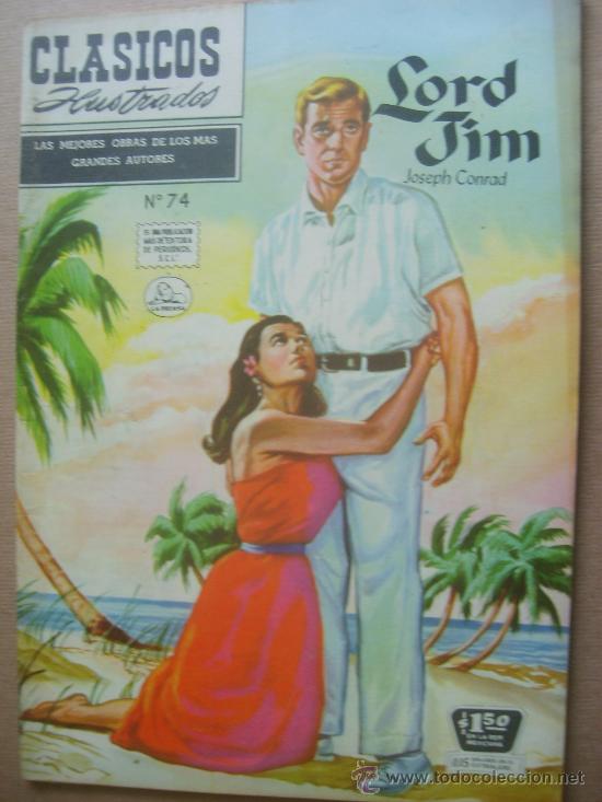 Comics: LORD JIM JOSEPH CONRAD CLASICOS ILUSTRADOS # 74 LA PRENSA MEXICO 1958