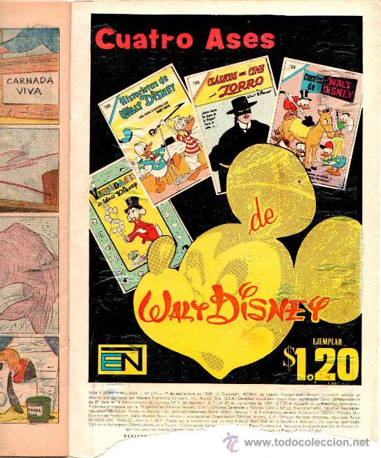 Tebeos: TOM Y JERRY N&ordm; 273 - 1969 NOVARO - Foto 2
