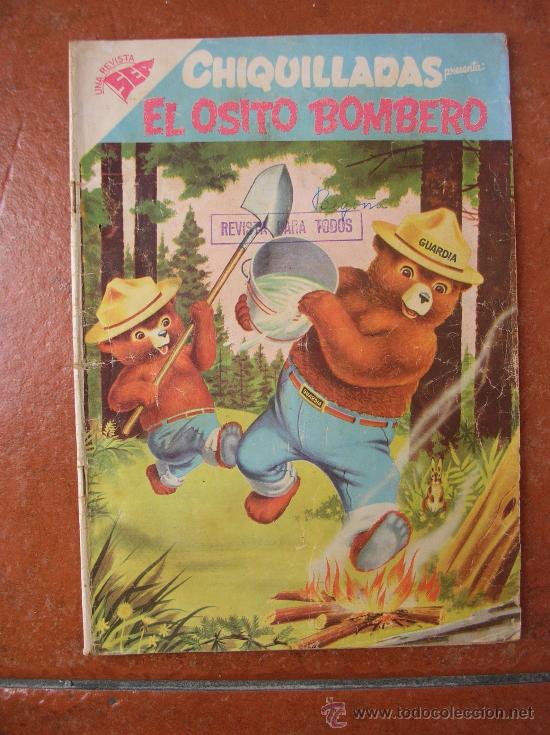 Tebeos: CHIQUILLADAS N&ordm; 70 A&Ntilde;O 1958: EL OSITO BOMBERO