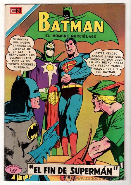 Tebeos: BATMAN # 512 SUPERMAN - NOVARO 1970 - FLECHA VERDE - IMPECABLE - Foto 1