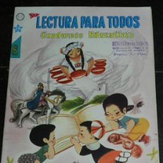 Tebeos: LECTURA PARA TODOS - CUADERNOS EDUCATIVOS - N. 8 - AÑO 1960 - ED. NOVARO - DE CONSERVACI