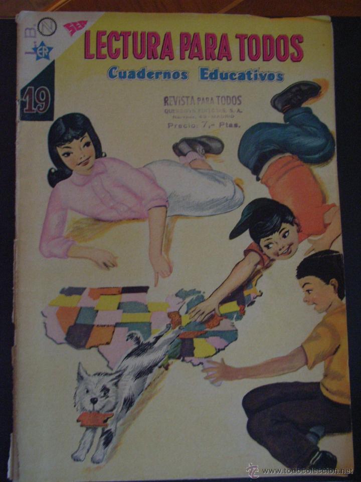 Livros de Banda Desenhada: LECTURA PARA TODOS.CUADERNOS EDUCATIVOS.N&ordm; 19. 1-8-1960
