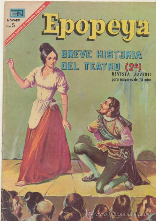 Tebeos: Epopeya nº 110. Breve Historia del Teatro (2). Novaro 1967. - Foto 1 - 42178178