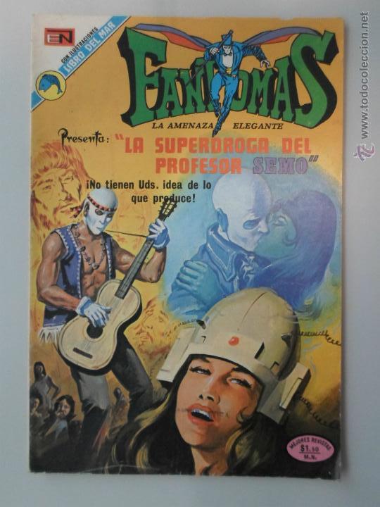 Tebeos: FANTOMAS NOVARO # 125 - A&Ntilde;O 1973. LA SUPERDROGA DEL PROFESOR SEMO. IMPECABLE. - Foto 1